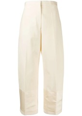 Jil Sander straight-leg cropped tailored trousers