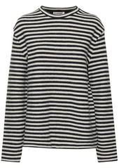 Jil Sander Striped Compact Wool Knit Sweater