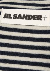 Jil Sander Striped Compact Wool Knit Sweater