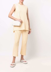 Jil Sander striped cropped trousers