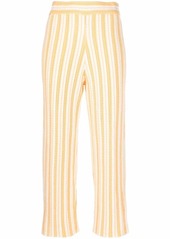 Jil Sander striped cropped trousers