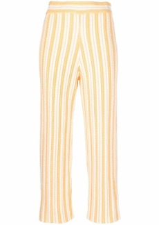 Jil Sander striped cropped trousers