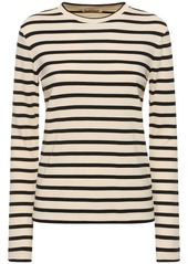 Jil Sander Striped Ribbed Cotton T-shirt