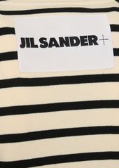 Jil Sander Striped Ribbed Cotton T-shirt