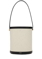 Jil Sander Taos Cotton & Linen Bucket Bag