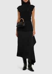 Jil Sander Textured Wool Jersey Midi Skirt