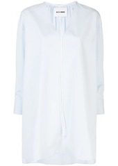 Jil Sander tie-neck step-hem blouse