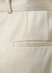 Jil Sander Viscose & Silk Twill Wide Pants