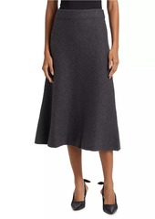 Jil Sander Wool Knit Midi-Skirt