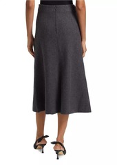 Jil Sander Wool Knit Midi-Skirt