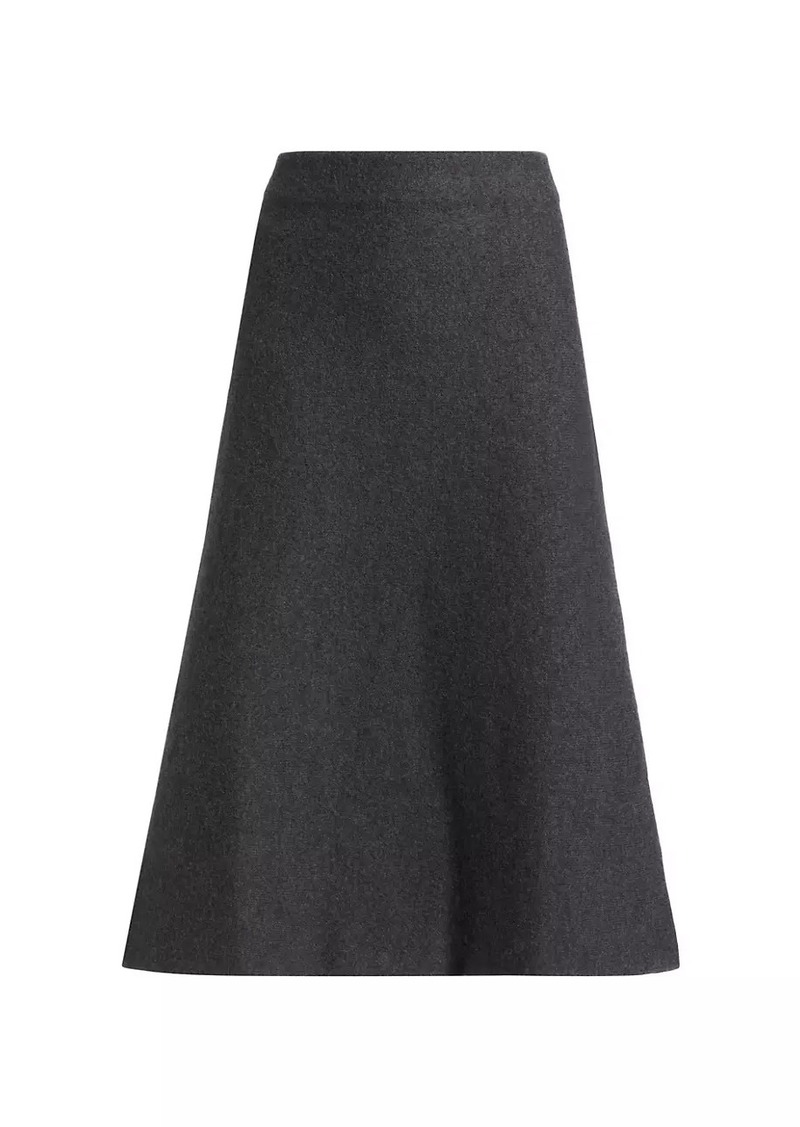 Jil Sander Wool Knit Midi-Skirt