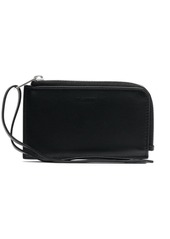 Jil Sander wrist strap leather coin purse