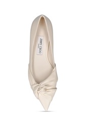 Jimmy Choo 10mm Hedera Leather Ballerina Flats