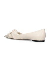 Jimmy Choo 10mm Hedera Leather Ballerina Flats