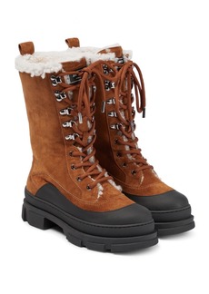 Jimmy Choo Aldea shearling-lined suede hiking boots