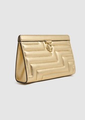 Jimmy Choo Avenue Quilted Metallic Pouch