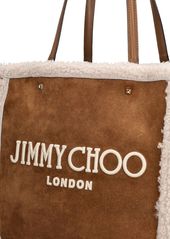 Jimmy Choo Avenue Shearling Tote Bag