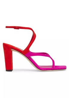 Jimmy Choo Azie Colorblocked Suede Sandals