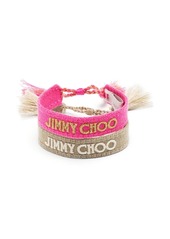 Jimmy Choo Beach embroidered-logo bracelets