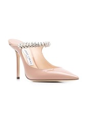 Jimmy Choo Bing 100mm crystal-embellished mules