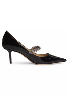 Jimmy Choo Bing 65MM Crystal-Embellished Patent Leather Pumps