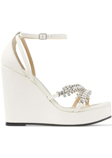 Jimmy Choo Bing 120mm wedge sandals