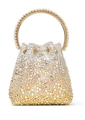 Jimmy Choo Bon Bon crystal-embellished bucket bag
