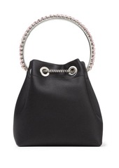 Jimmy Choo Bon Bon crystal-embellished satin bag