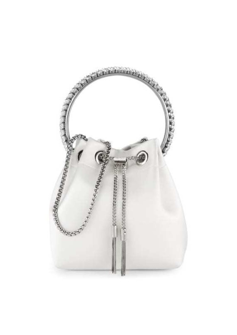 Jimmy Choo Bon Bon Crystal Embellished Top Handle Bag