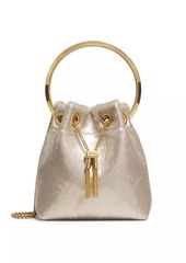 Jimmy Choo Bon Bon Tinsel Bucket Bag