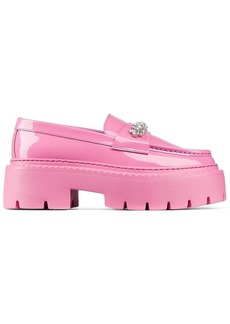 Jimmy Choo Bryer crystal leather loafers