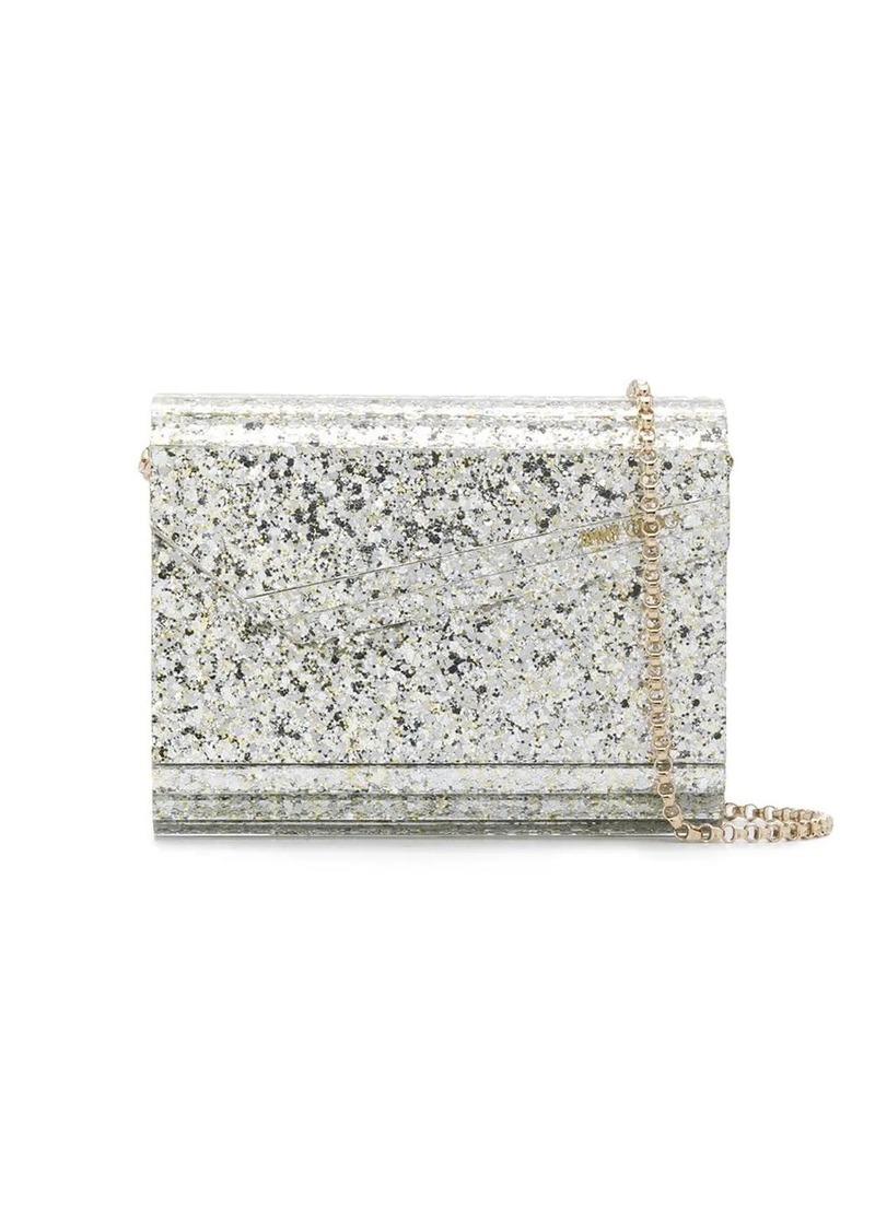 Jimmy Choo Candy glitter-detailing clutch