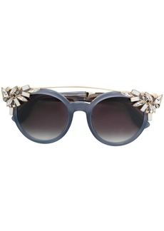 Jimmy Choo crystal embellished carryover sunglasses