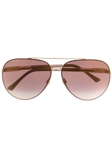 Jimmy Choo Gray pilot-frame sunglasses