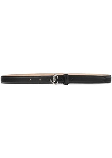 Jimmy Choo Helina logo-buckle leather belt