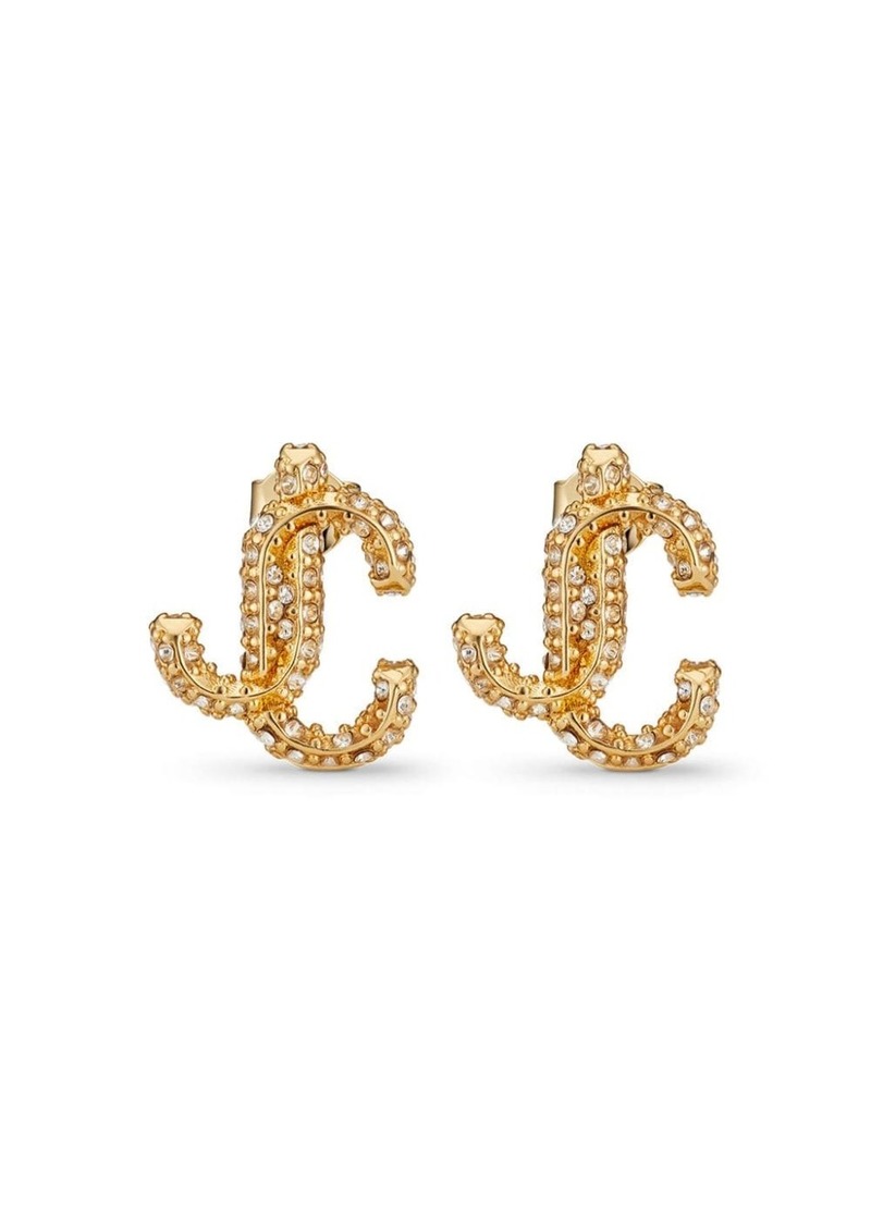 Jimmy Choo JC crystal-embellished stud earrings