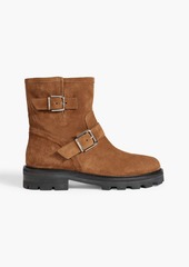 Jimmy Choo - Youth II buckled suede ankle boots - Brown - EU 36