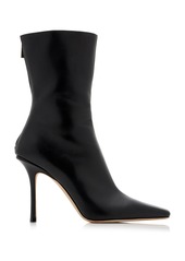 Jimmy Choo - Agathe Leather Ankle Boots - Black - IT 39 - Moda Operandi