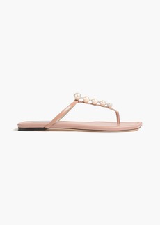 Jimmy Choo - Alaina embellished leather sandals - Pink - EU 34.5