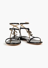 Jimmy Choo - Alodie embellished leather sandals - Black - EU 35