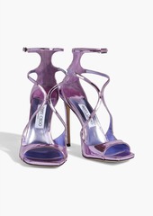 Jimmy Choo - Azia 110 mirrored-leather sandals - Purple - EU 41