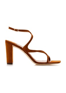 Jimmy Choo - Azie Suede Sandals - Tan - IT 37 - Moda Operandi