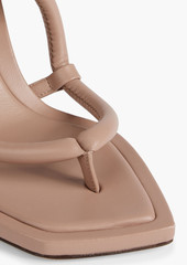 Jimmy Choo - Cape 70 leather sandals - Pink - EU 35.5