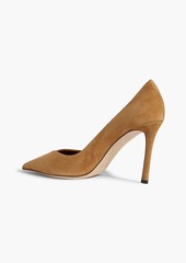 Jimmy Choo - Cass 95 patent-leather and suede pumps - Brown - EU 39.5