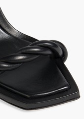 Jimmy Choo - Diosa 85 twisted leather sandals - Black - EU 35