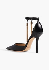 Jimmy Choo - Eris 100 tasseled leather pumps - Black - EU 35