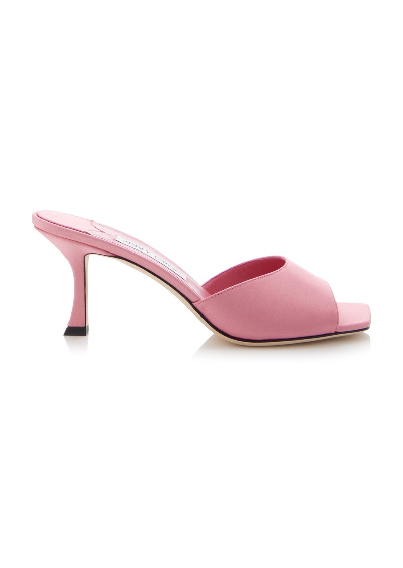 Jimmy Choo - Exclusive New Satin Mules - Pink - IT 38.5 - Moda Operandi