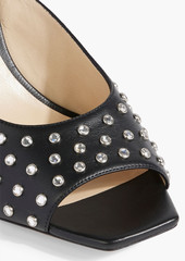 Jimmy Choo - Jassidy 85 crystal-embellished leather sandals - Black - EU 35