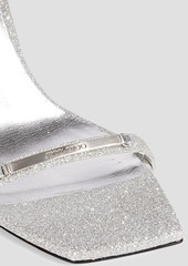 Jimmy Choo - Jaxon 95 embellished glittered leather sandals - Metallic - EU 39.5