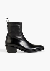 Jimmy Choo - Jesse glossed-leather ankle boots - Black - EU 35